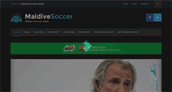 Desktop Screenshot of maldivesoccer.com